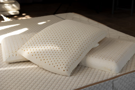 Almohada firme de látex natural 70 x 40 cm algodón orgánico